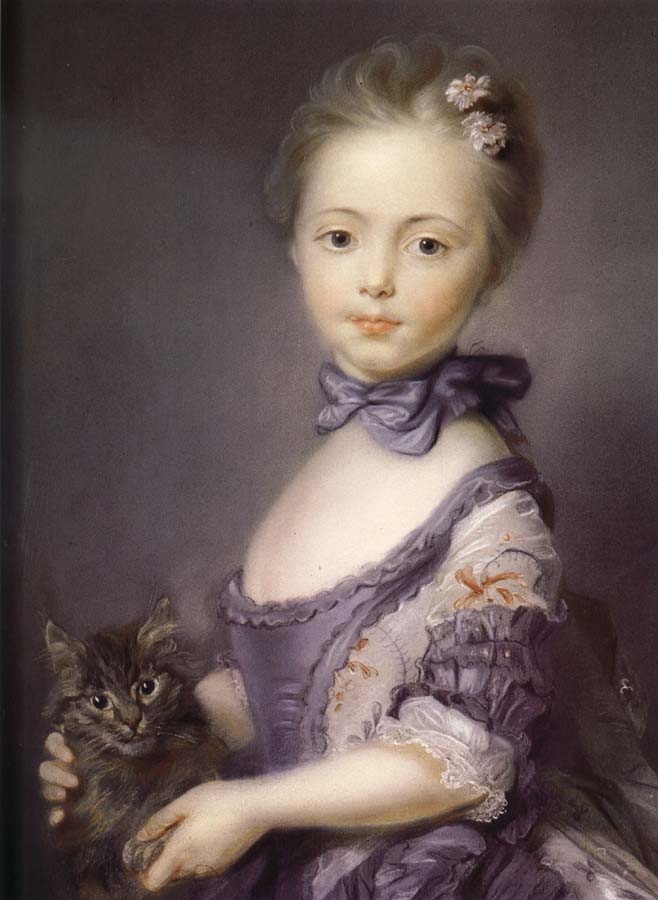 A Girl with a Kitten